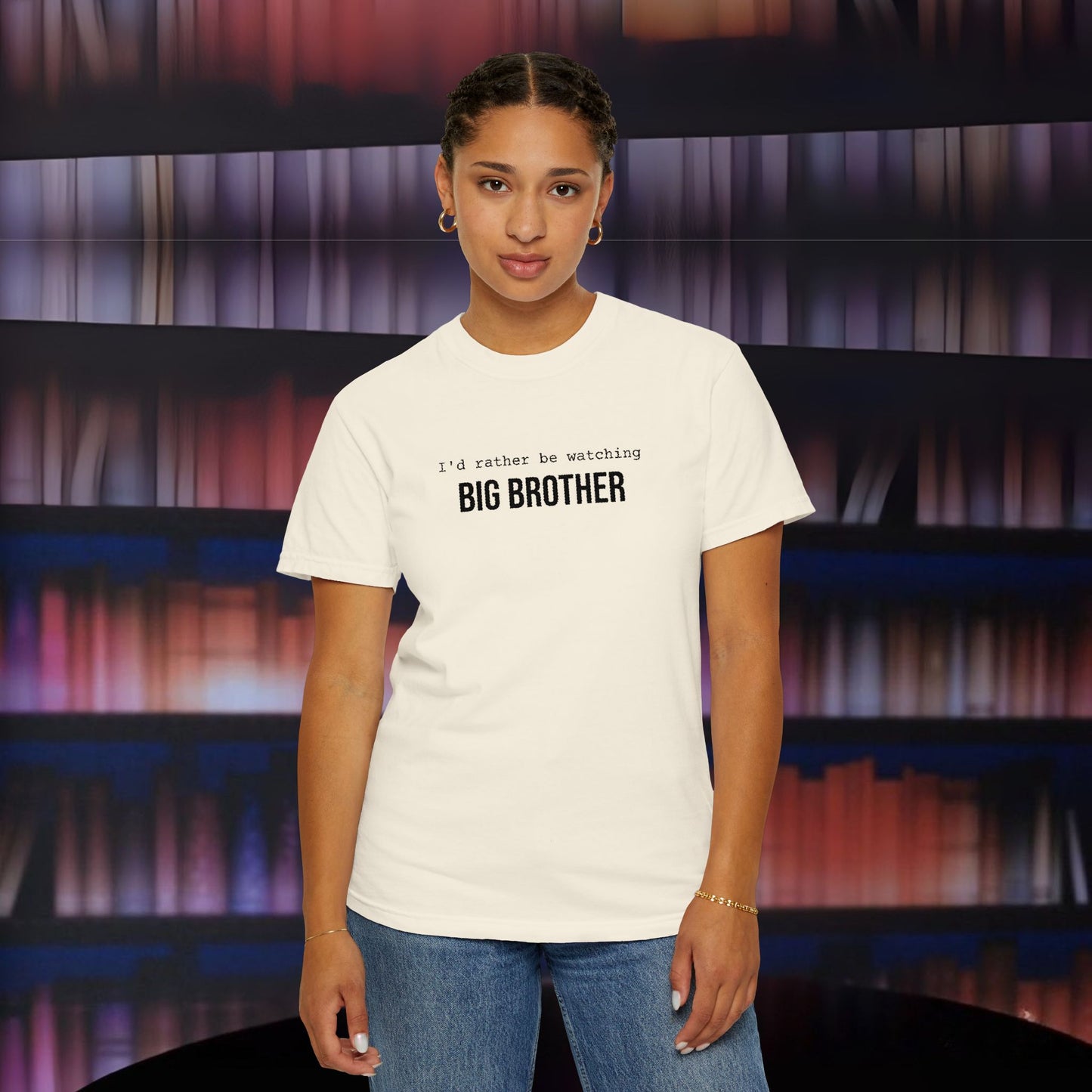 I'd Rather Be Watching Big Brother Embroidered T-shirt