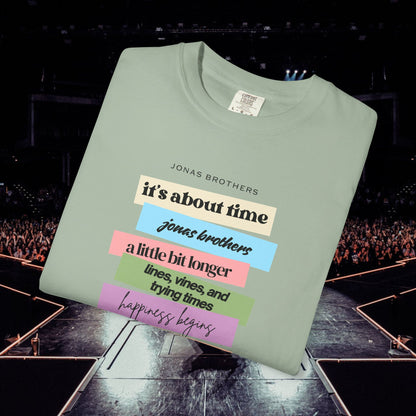 20 Years of Music Jonas Brothers Discography Tee, Light Color Tee