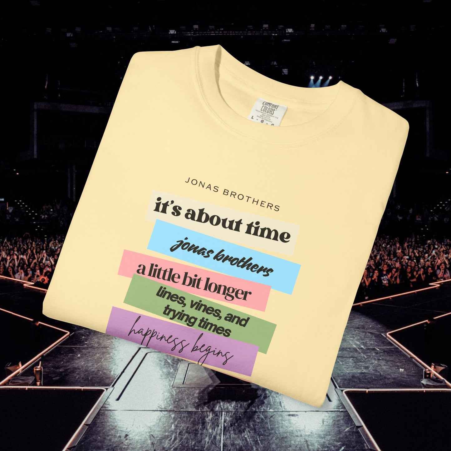 20 Years of Music Jonas Brothers Discography Tee, Light Color Tee