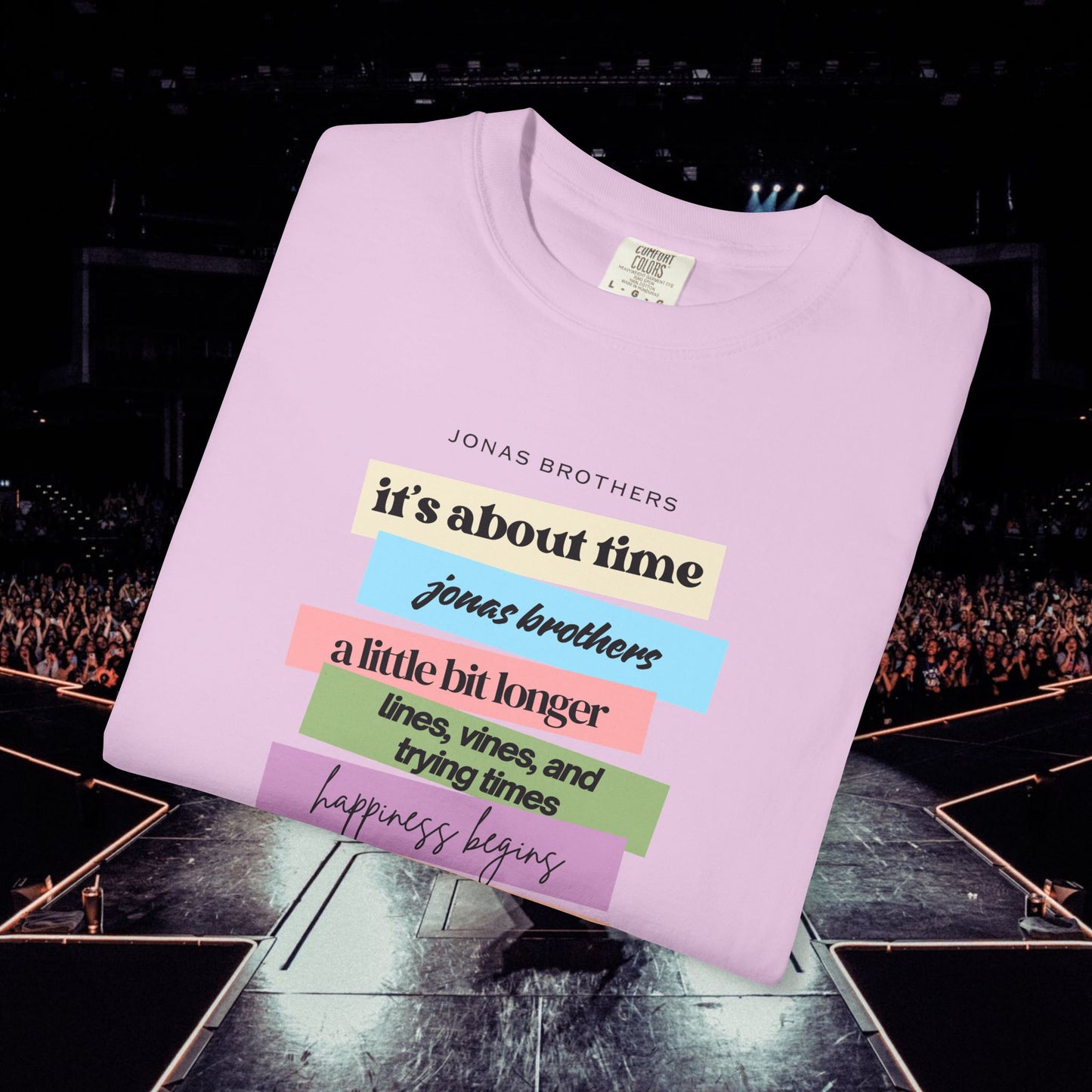 20 Years of Music Jonas Brothers Discography Tee, Light Color Tee