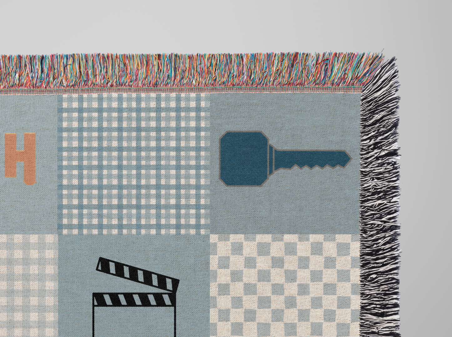 Big Brother CBS TV Show Woven Patchwork Throw Blanket | Gift for Fans of Big Brother