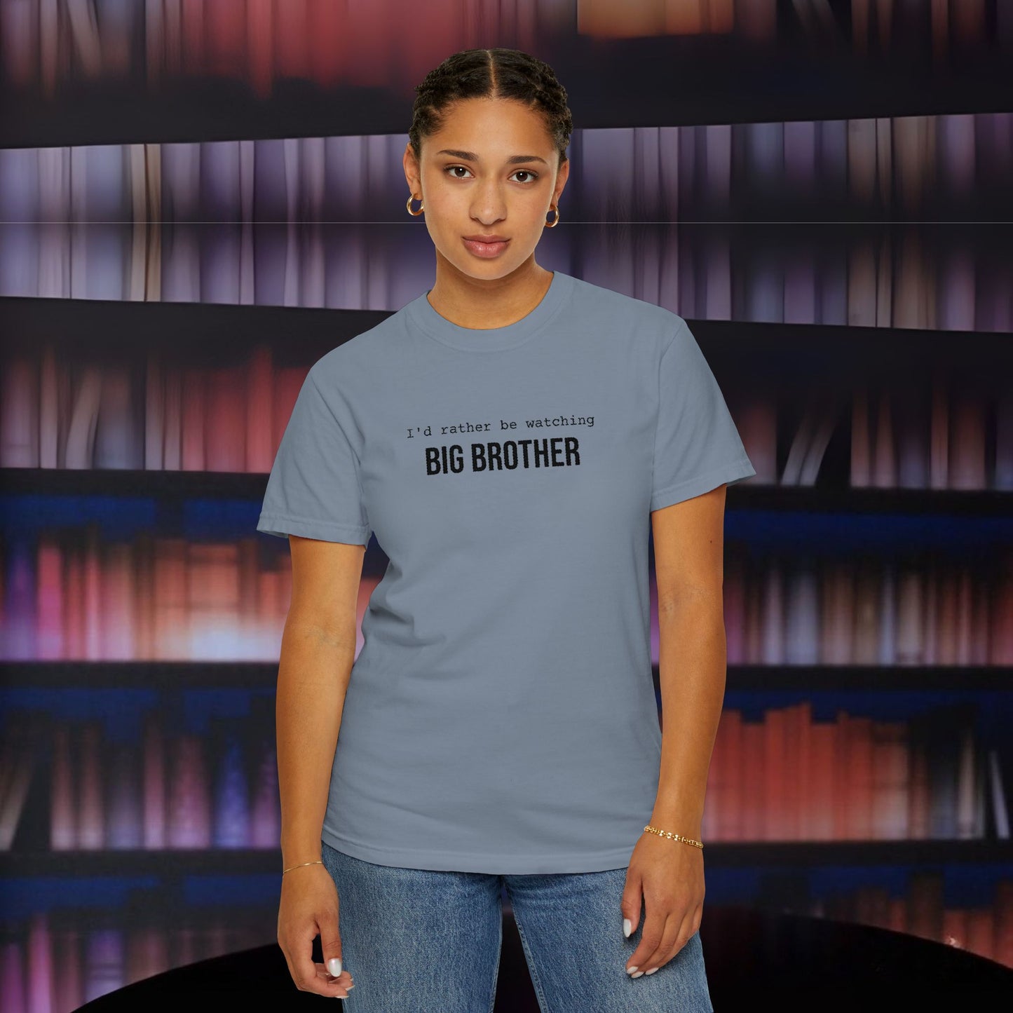 I'd Rather Be Watching Big Brother Embroidered T-shirt