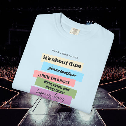 20 Years of Music Jonas Brothers Discography Tee, Light Color Tee