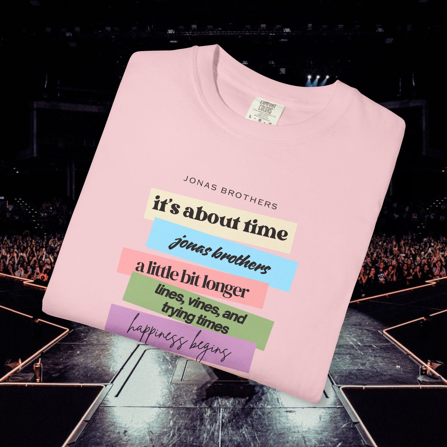 20 Years of Music Jonas Brothers Discography Tee, Light Color Tee