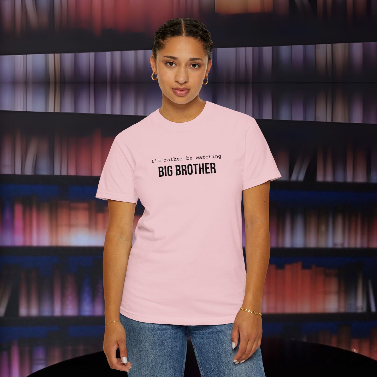 I'd Rather Be Watching Big Brother Embroidered T-shirt