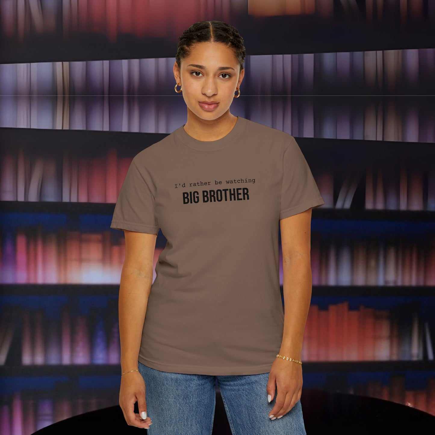 I'd Rather Be Watching Big Brother Embroidered T-shirt