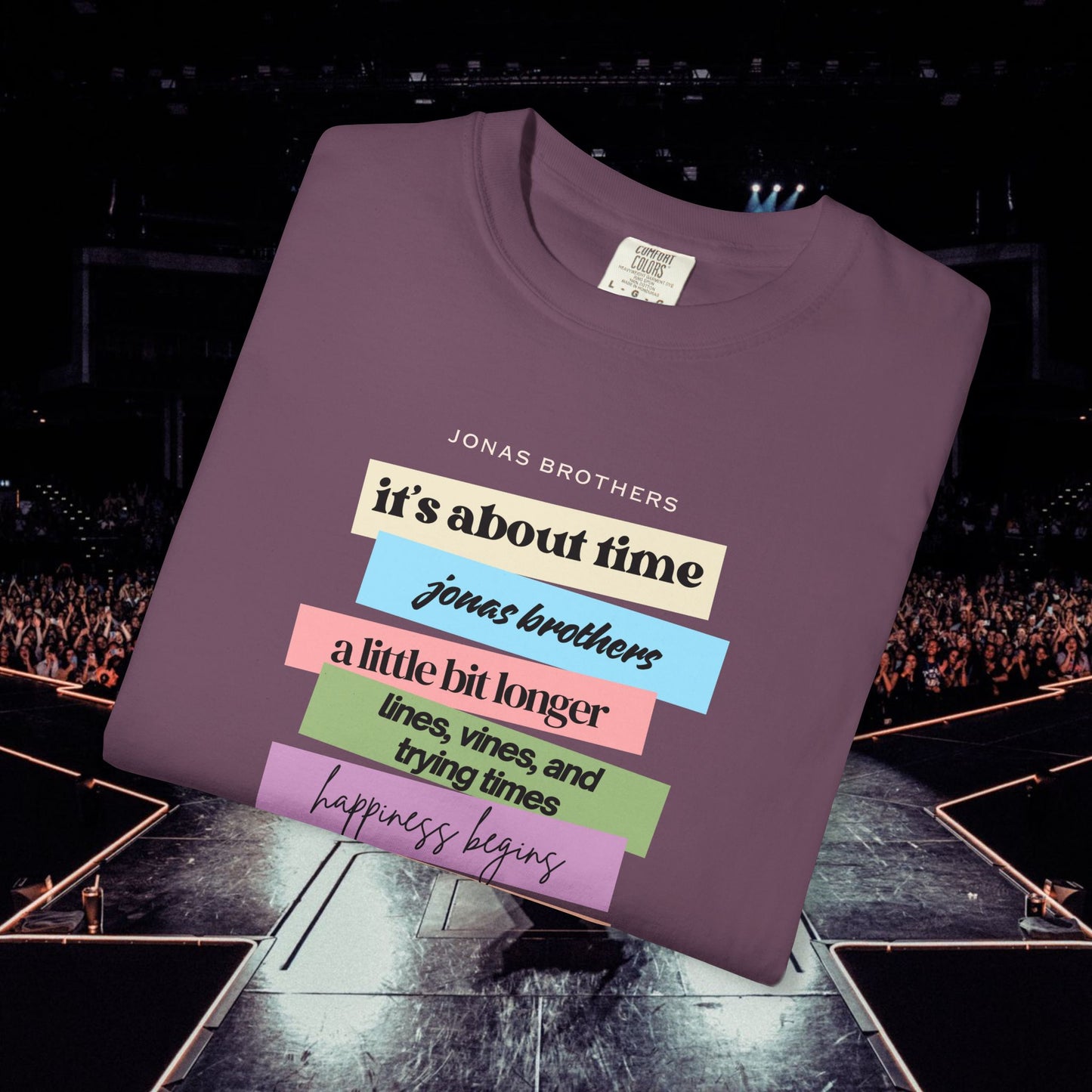 20 Years of Music Jonas Brothers Discography Tee, Dark Color Tee