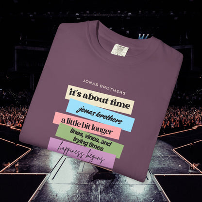 20 Years of Music Jonas Brothers Discography Tee, Dark Color Tee