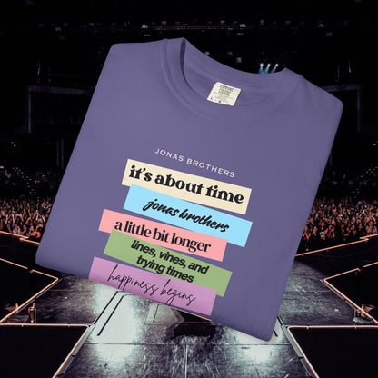 20 Years of Music Jonas Brothers Discography Tee, Dark Color Tee